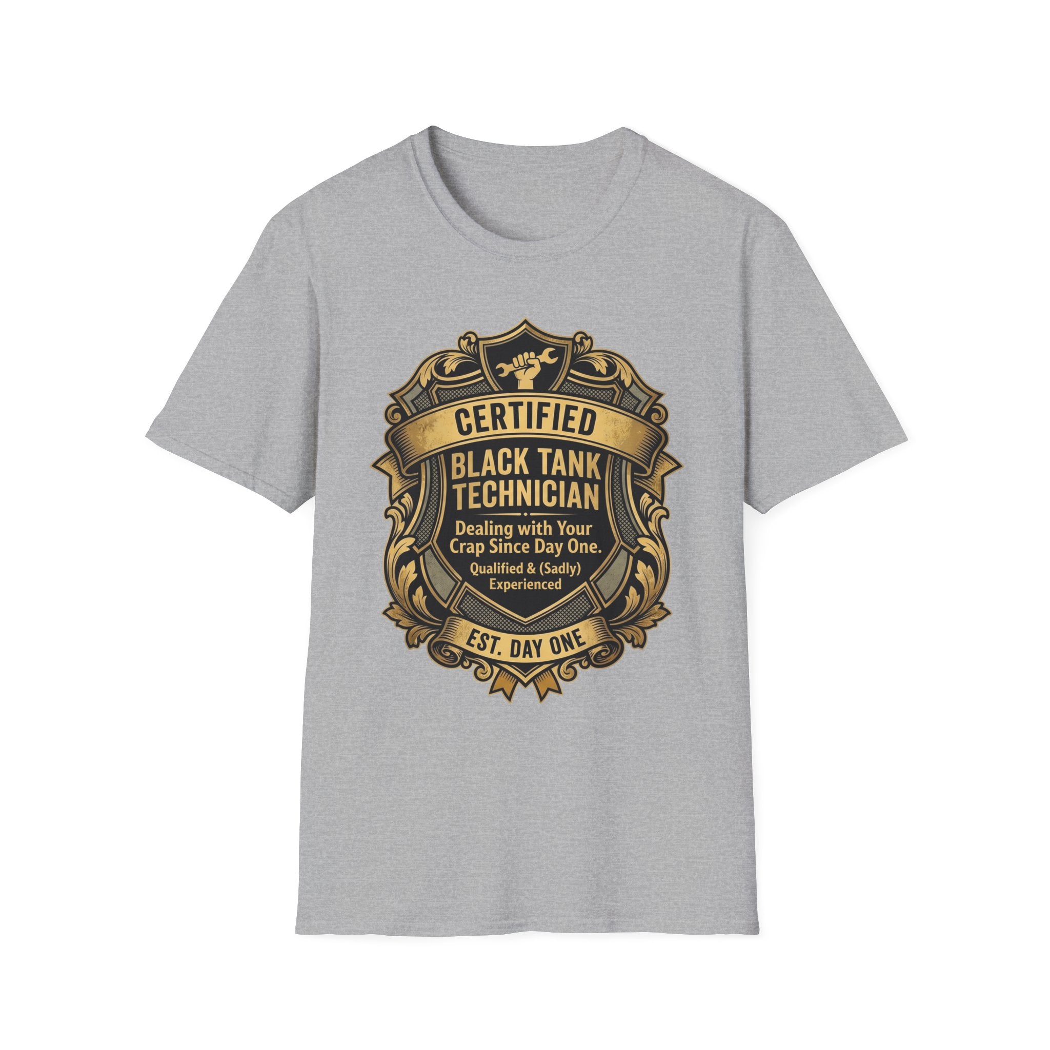 Certified Black Tank Technician T-Shirt