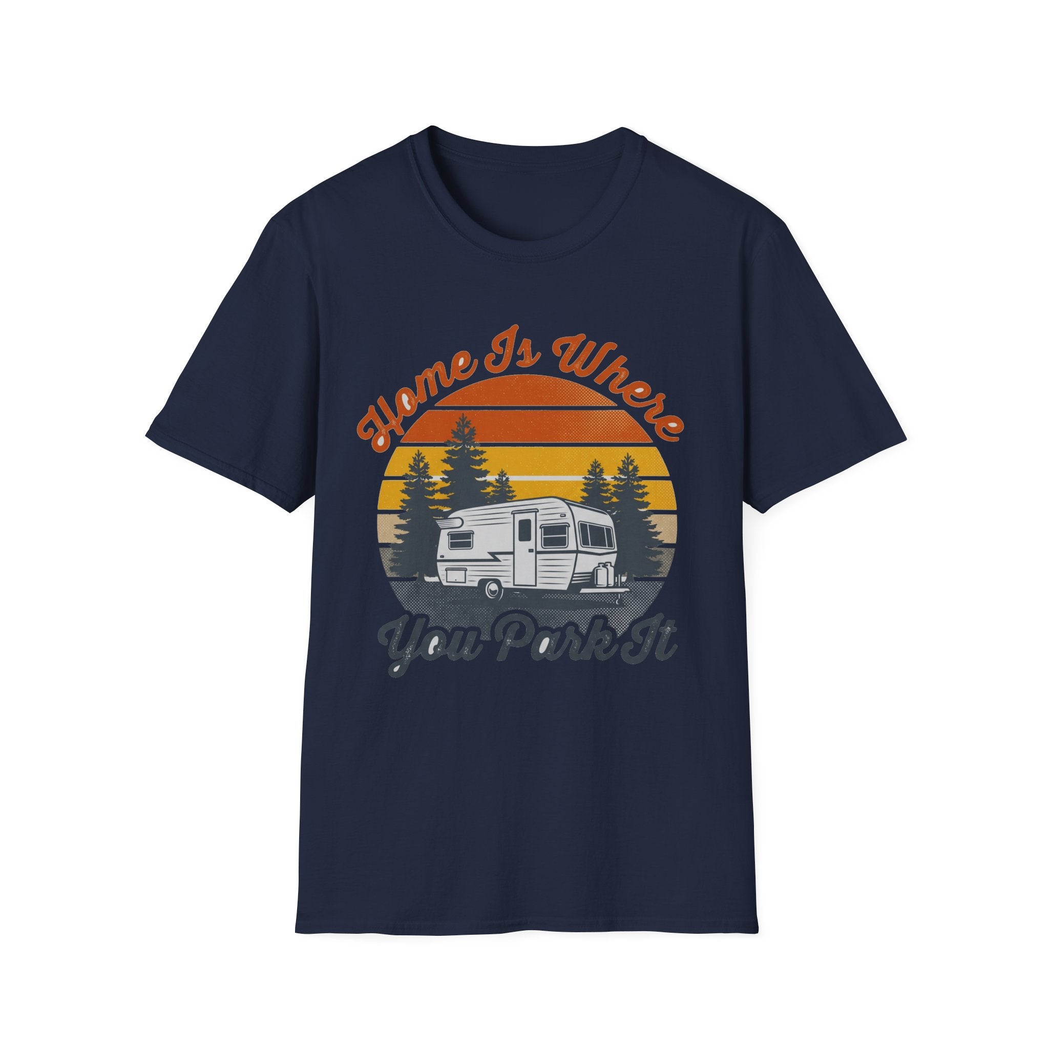Home Is Where You Park It Retro Camper T-Shirt