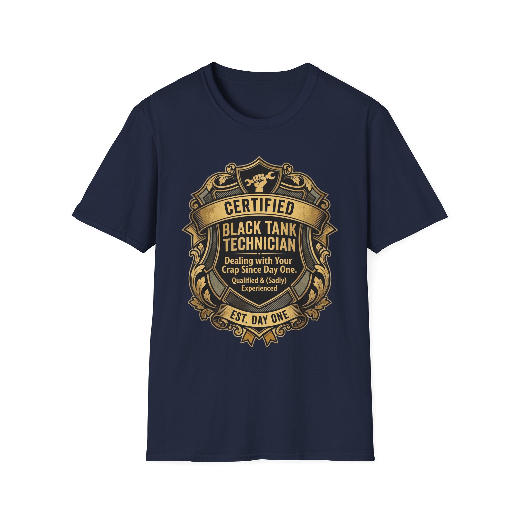 Certified Black Tank Technician T-Shirt