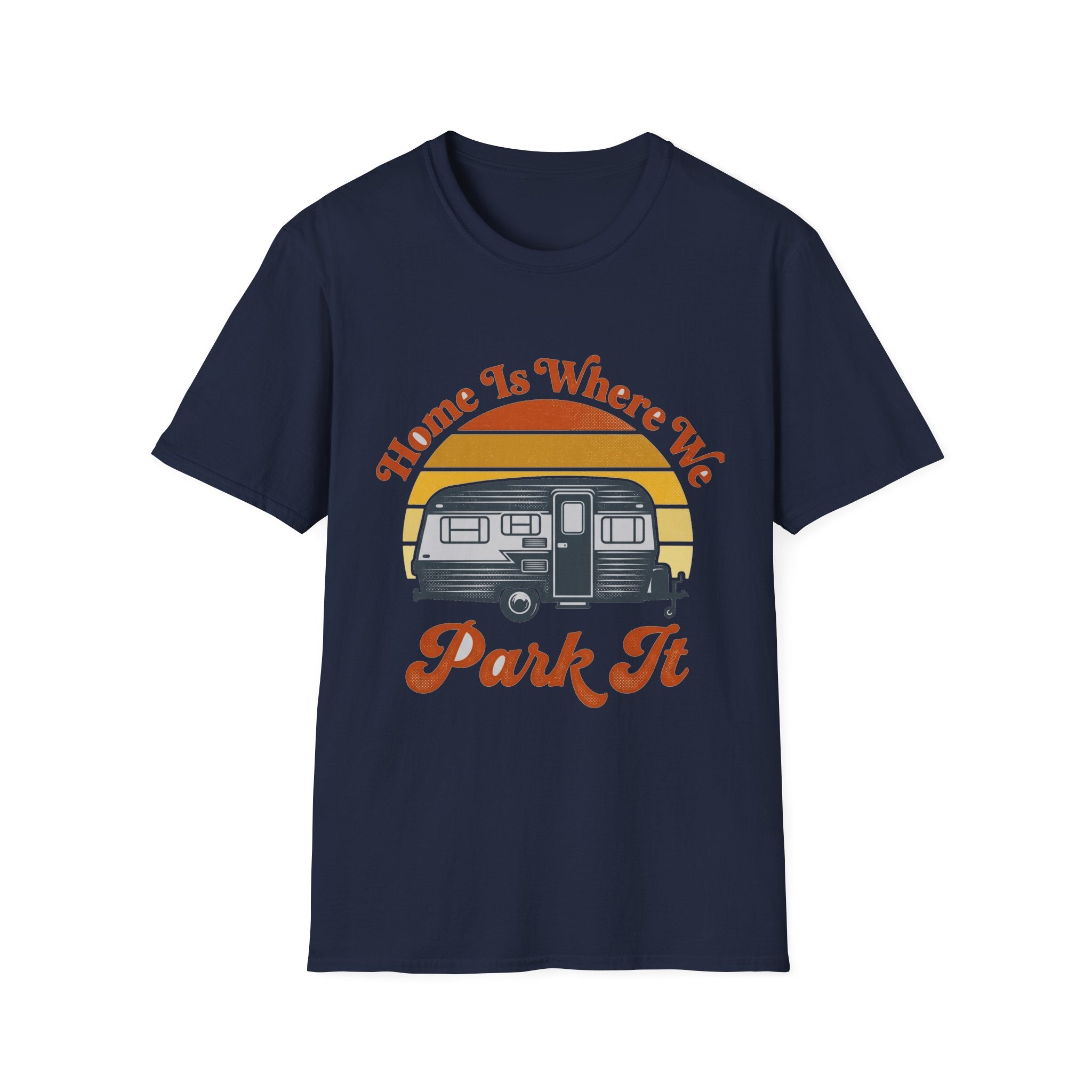 Home Is Where We Park It Sunset Stripe T-Shirt