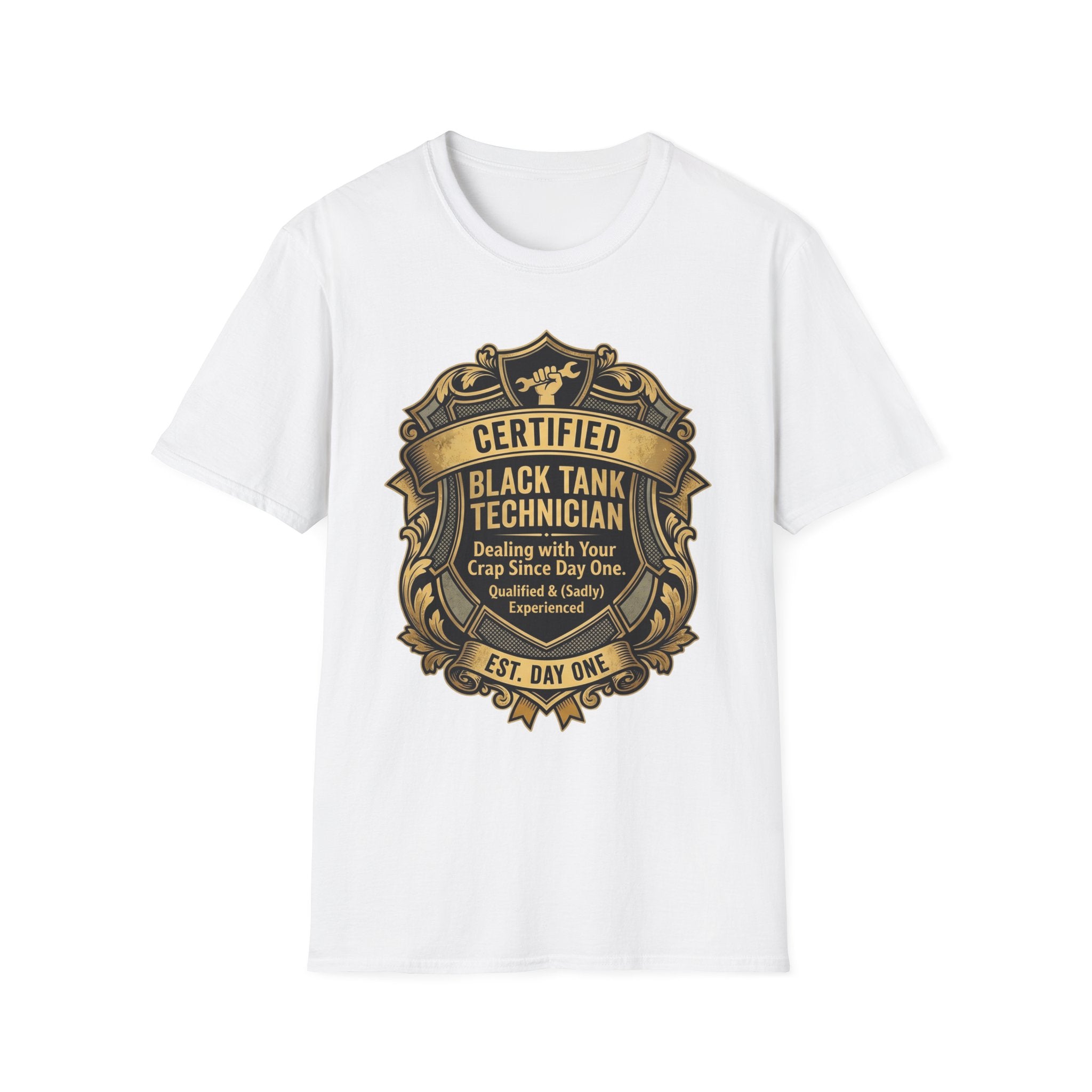 Certified Black Tank Technician T-Shirt