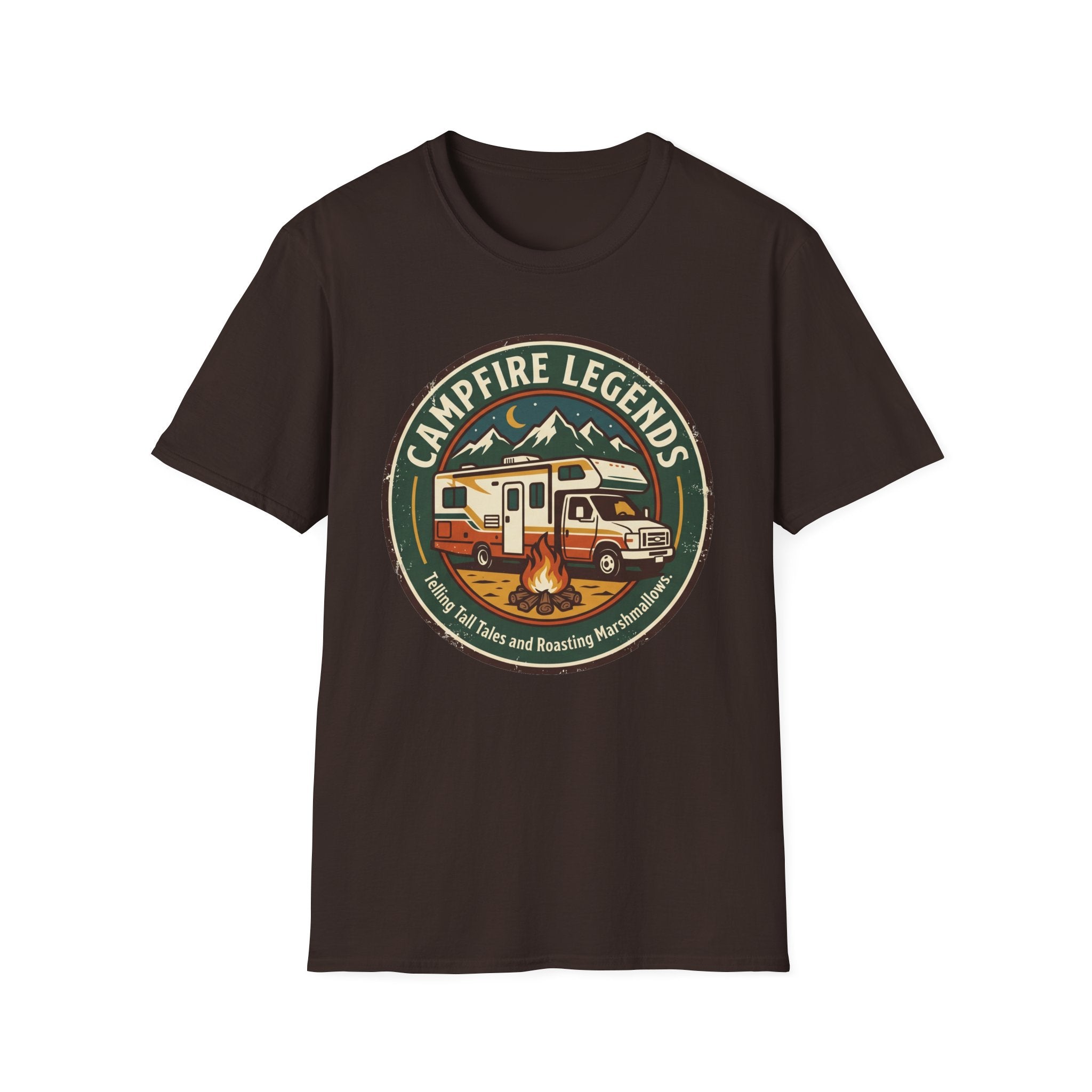 Campfire Legends Telling Tall Tales and Roasting Marshmellows T-Shirt