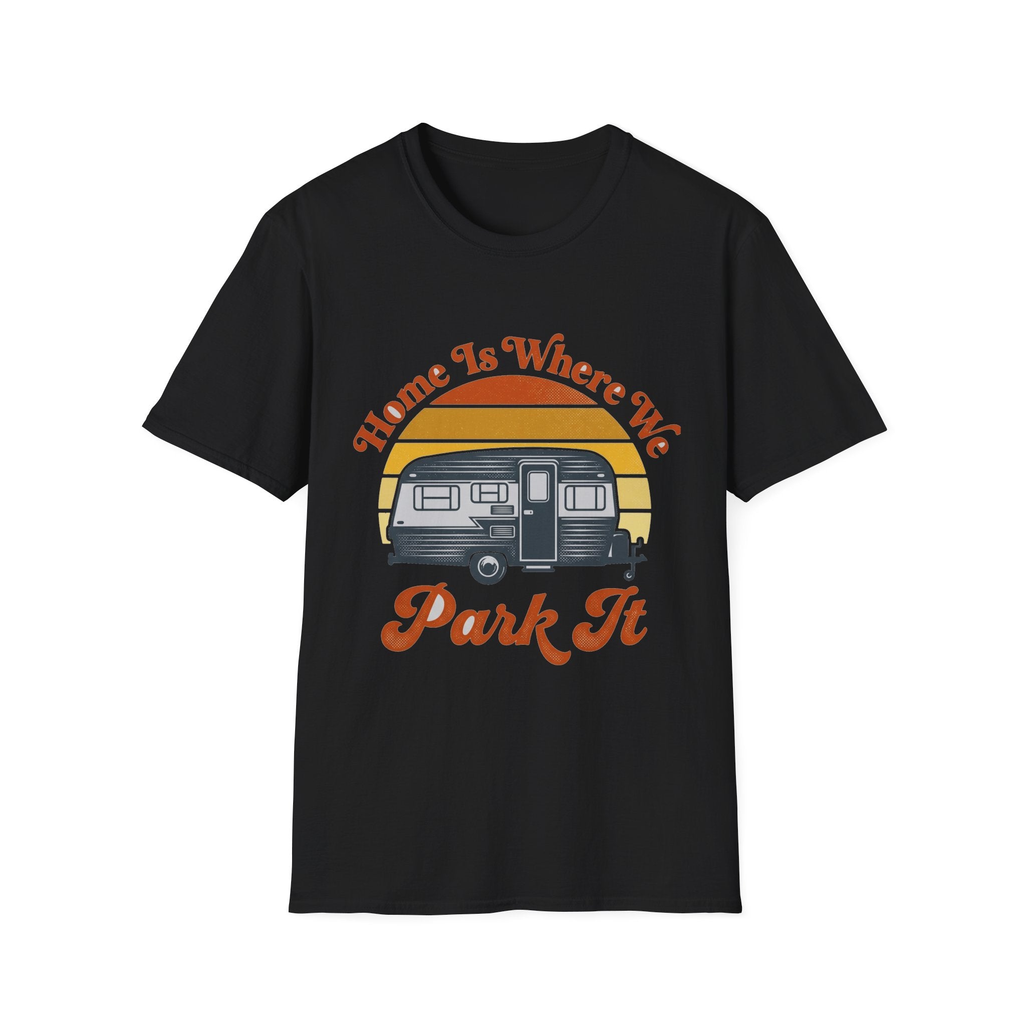 Home Is Where We Park It Sunset Stripe T-Shirt