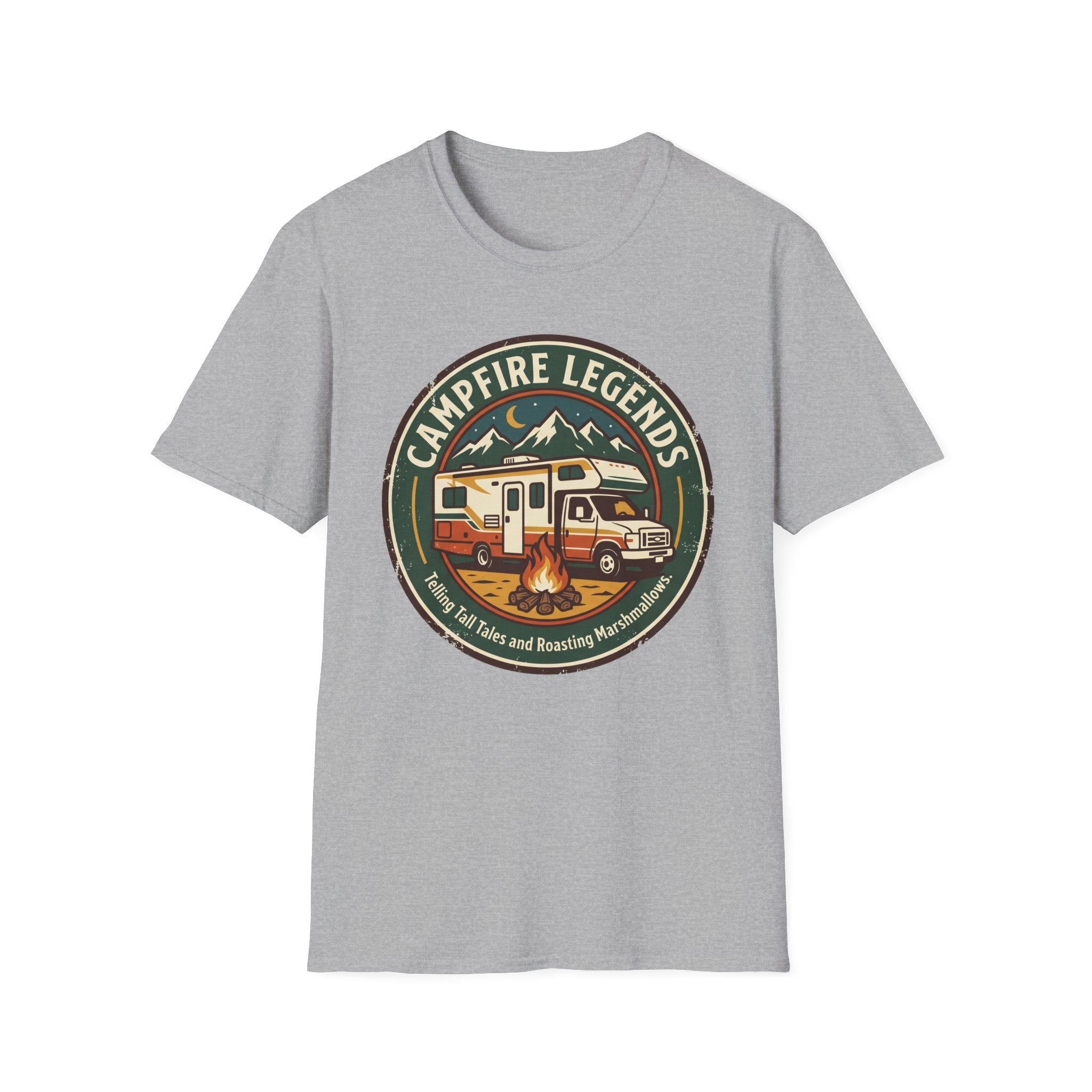 Campfire Legends Telling Tall Tales and Roasting Marshmellows T-Shirt