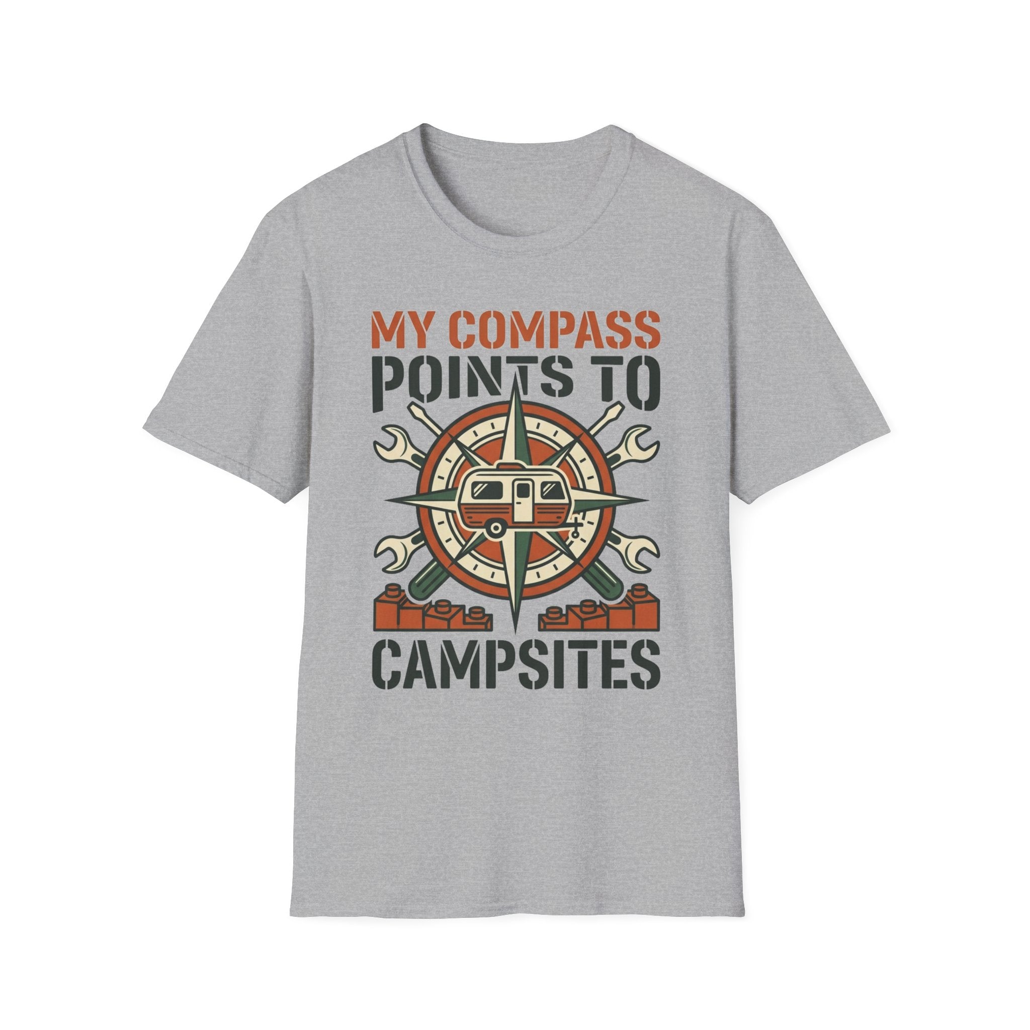My Compass Points to Campsites T-Shirt