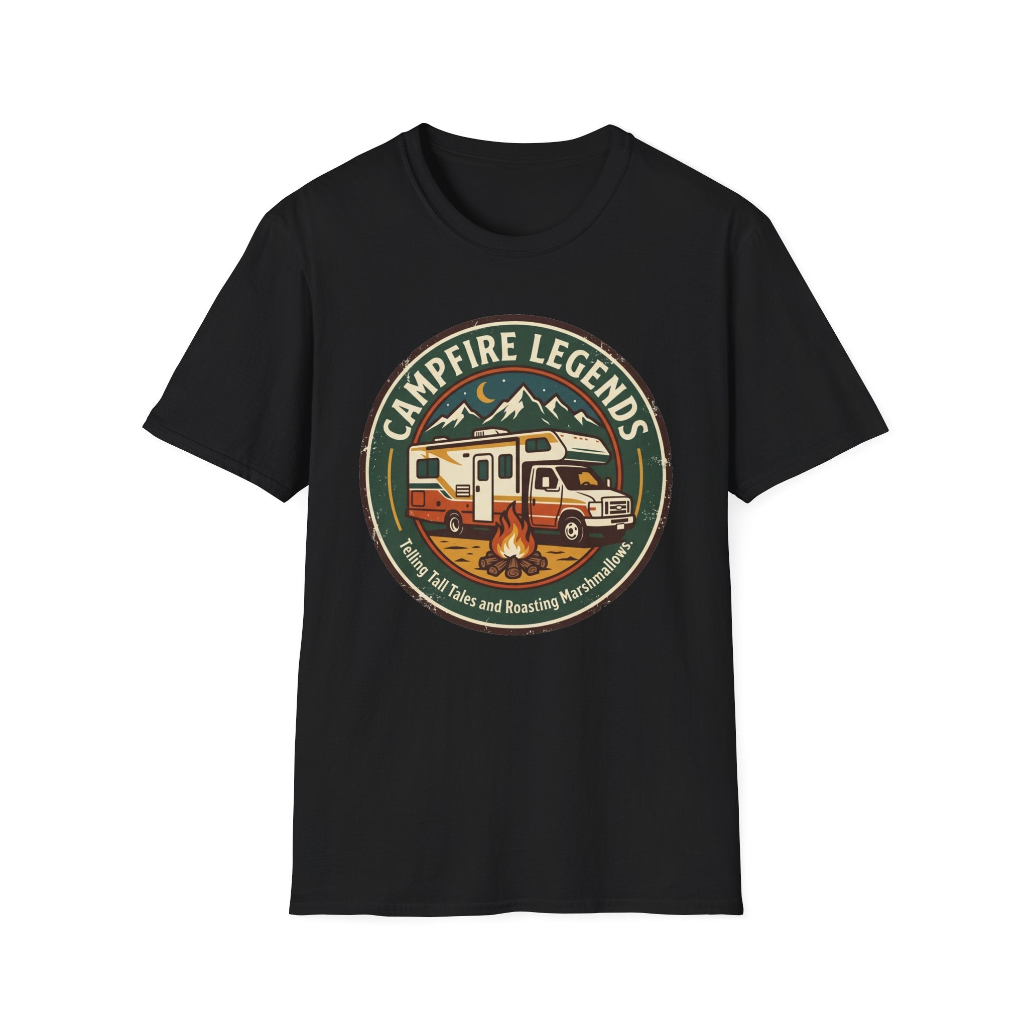 Campfire Legends Telling Tall Tales and Roasting Marshmellows T-Shirt