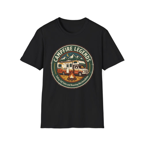 Campfire Legends Telling Tall Tales and Roasting Marshmellows T-Shirt