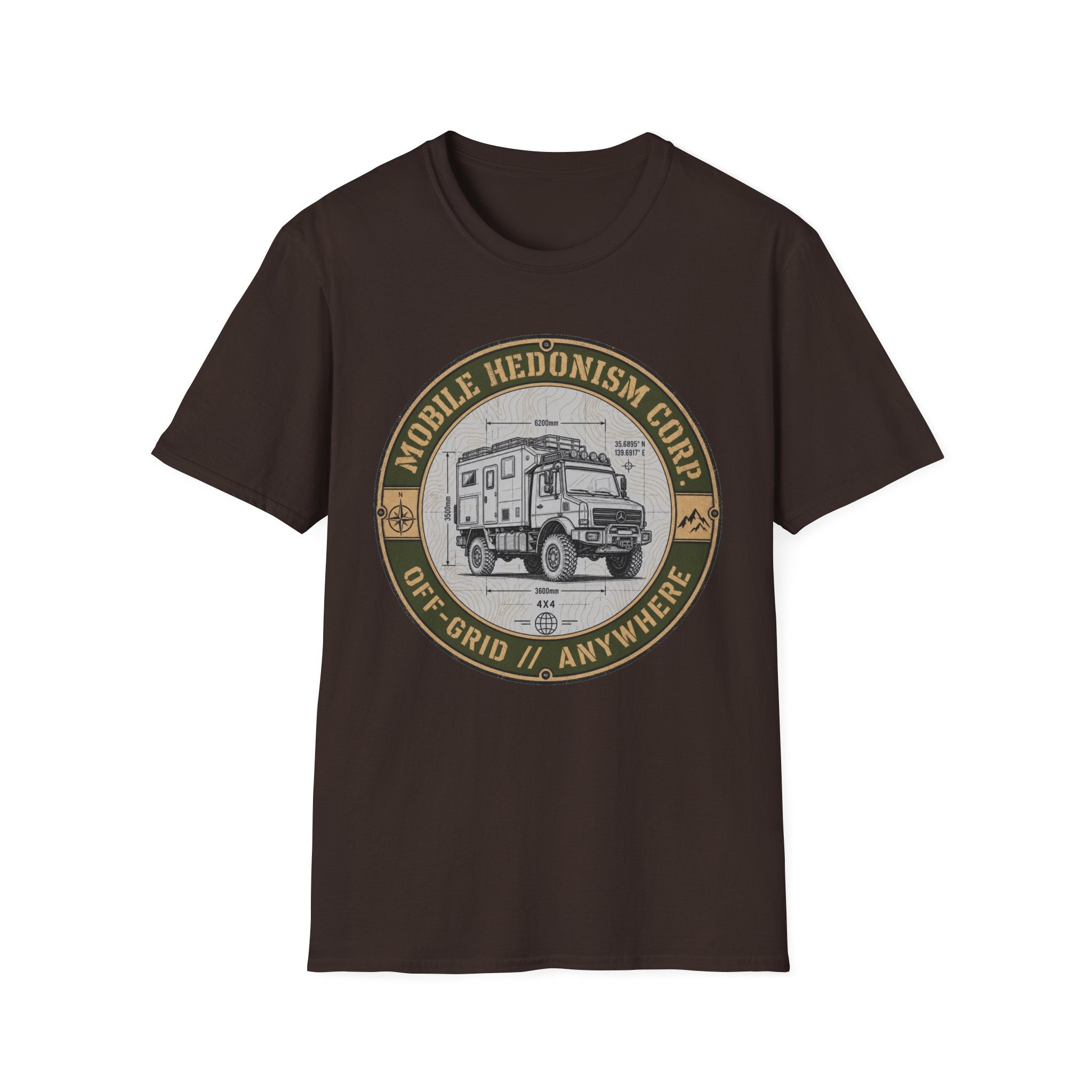 Mobile Hedonism Corp Off-Grid Anywhere T-Shirt