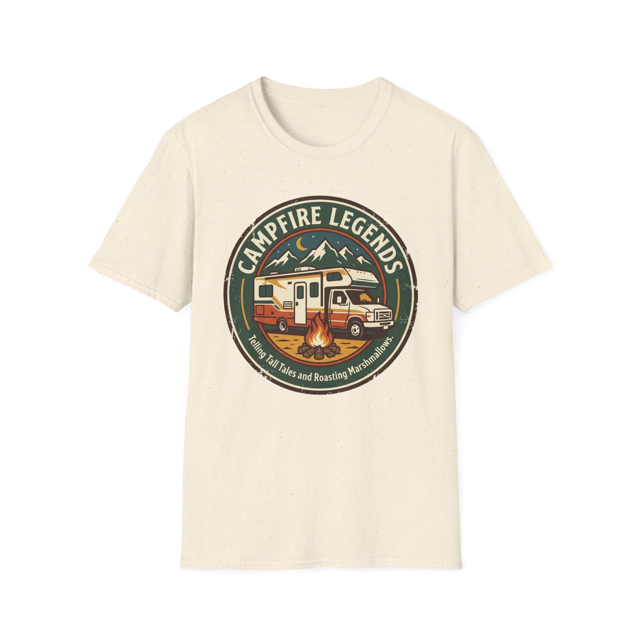 Campfire Legends Telling Tall Tales and Roasting Marshmellows T-Shirt