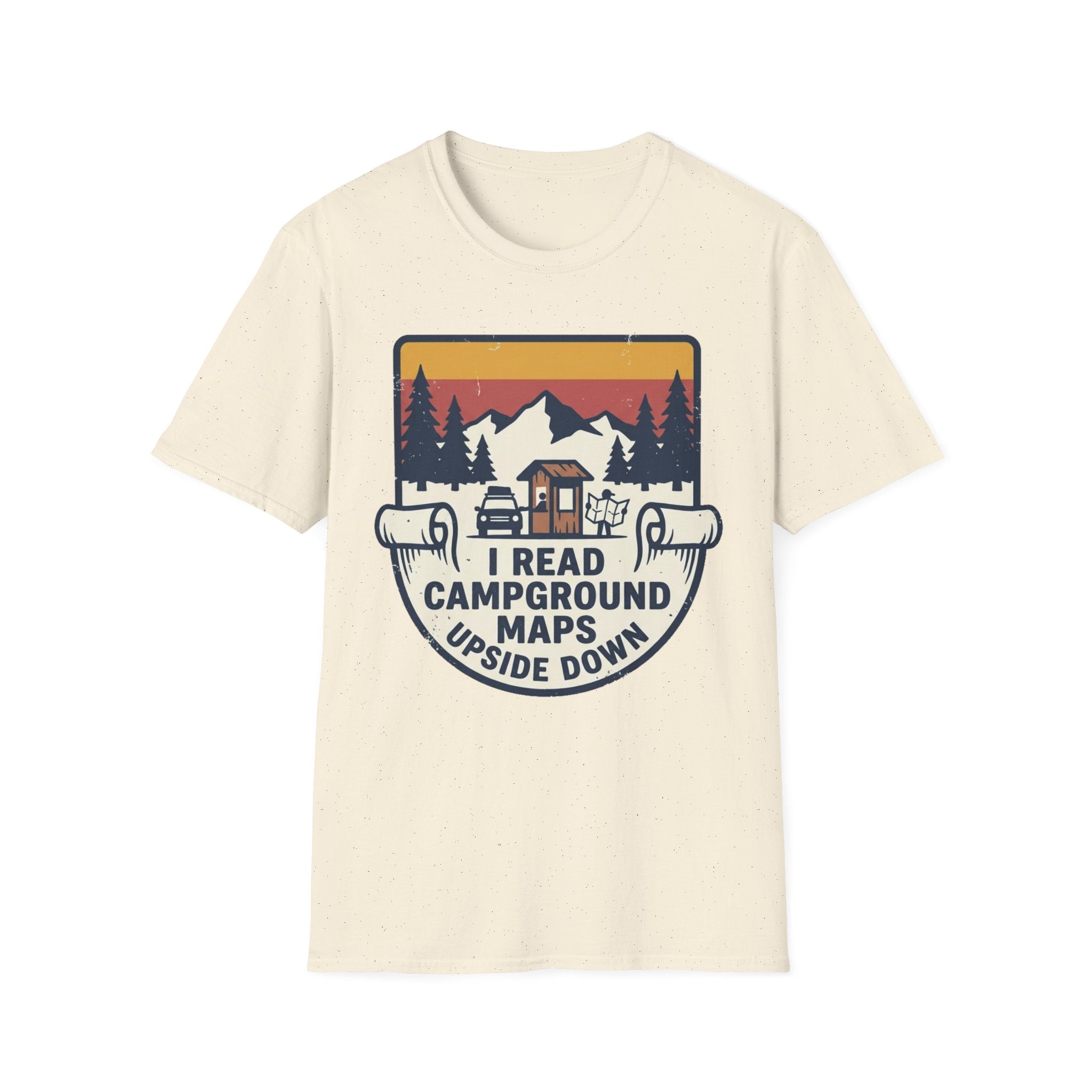 I Read Campground Maps Upside Down T-Shirt
