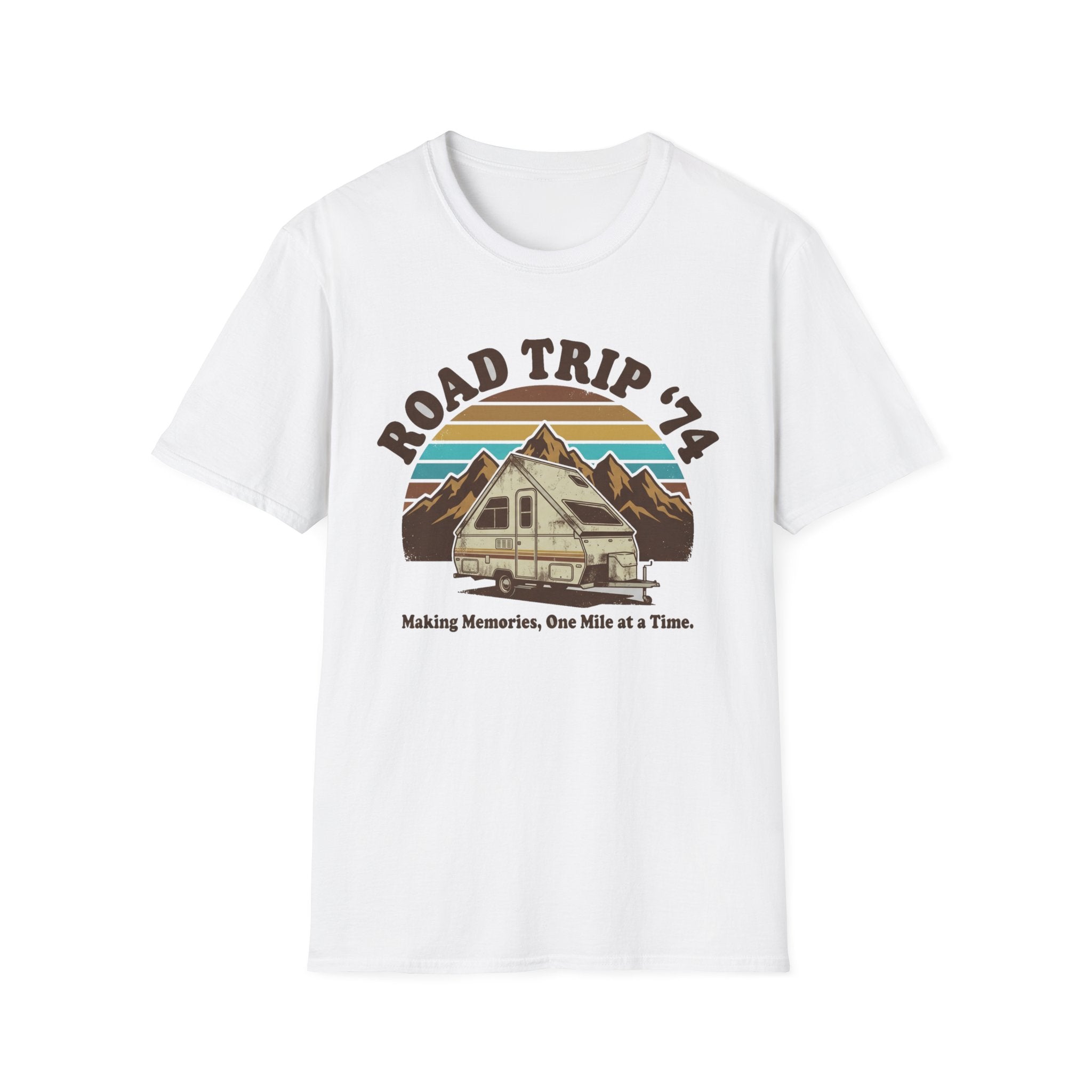 Road Trip 74 Making Memories One Mile at a Time T-Shirt