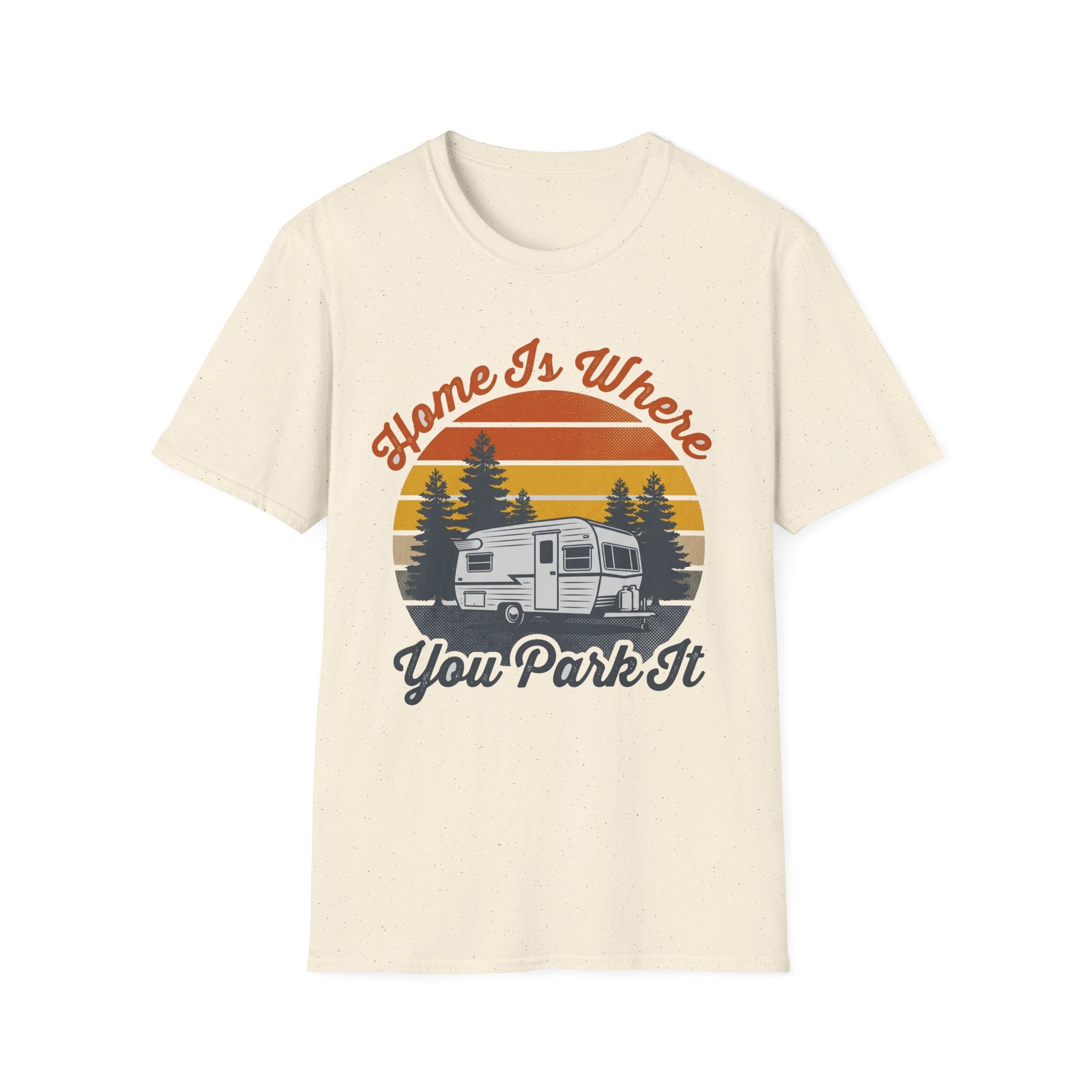 Home Is Where You Park It Retro Camper T-Shirt