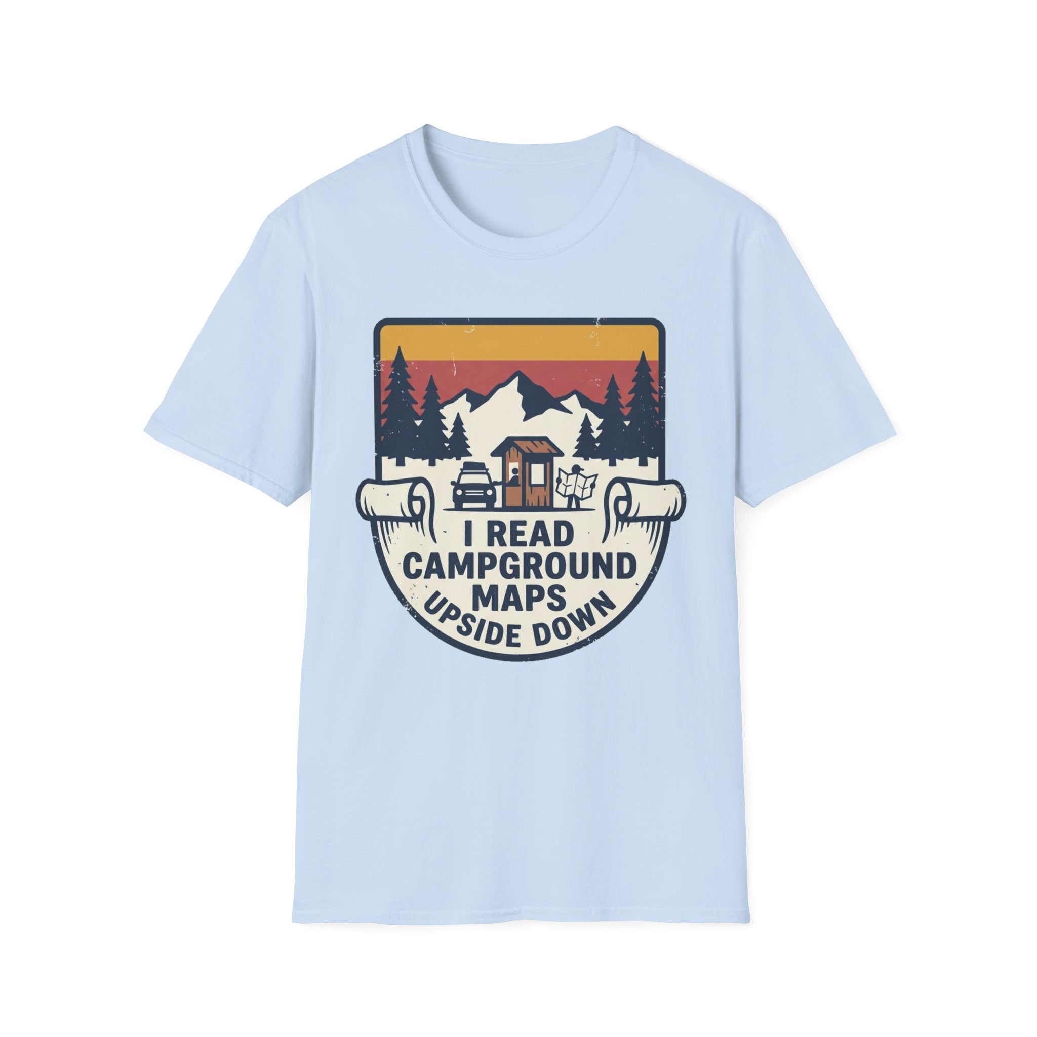 I Read Campground Maps Upside Down T-Shirt