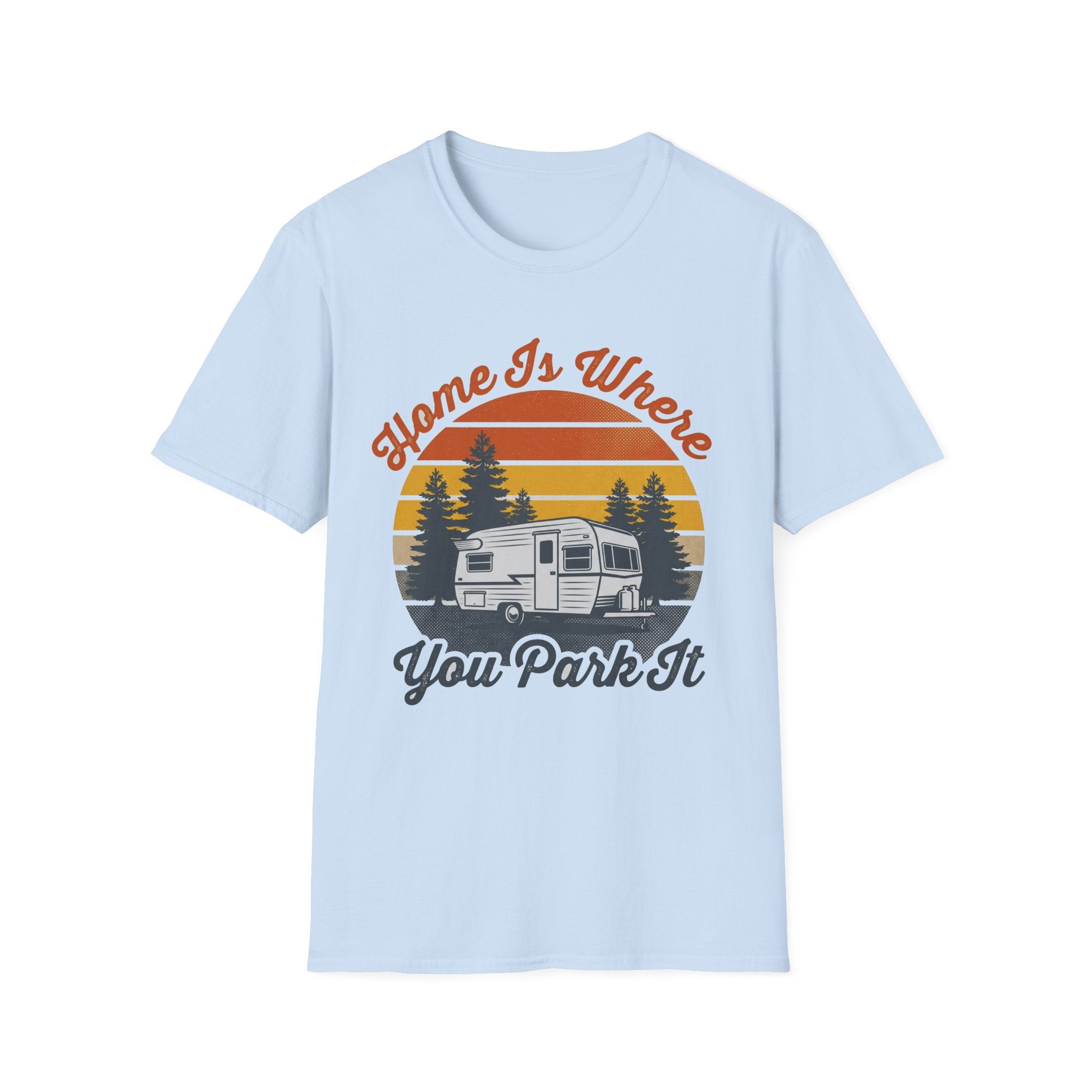 Home Is Where You Park It Retro Camper T-Shirt