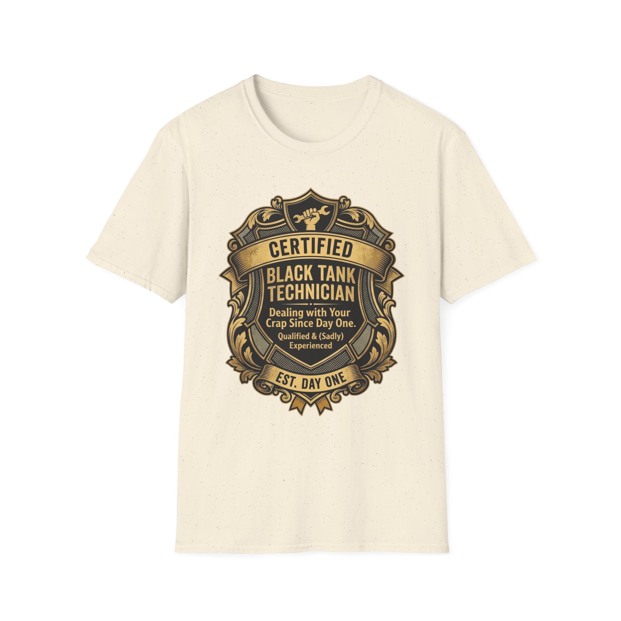Certified Black Tank Technician T-Shirt