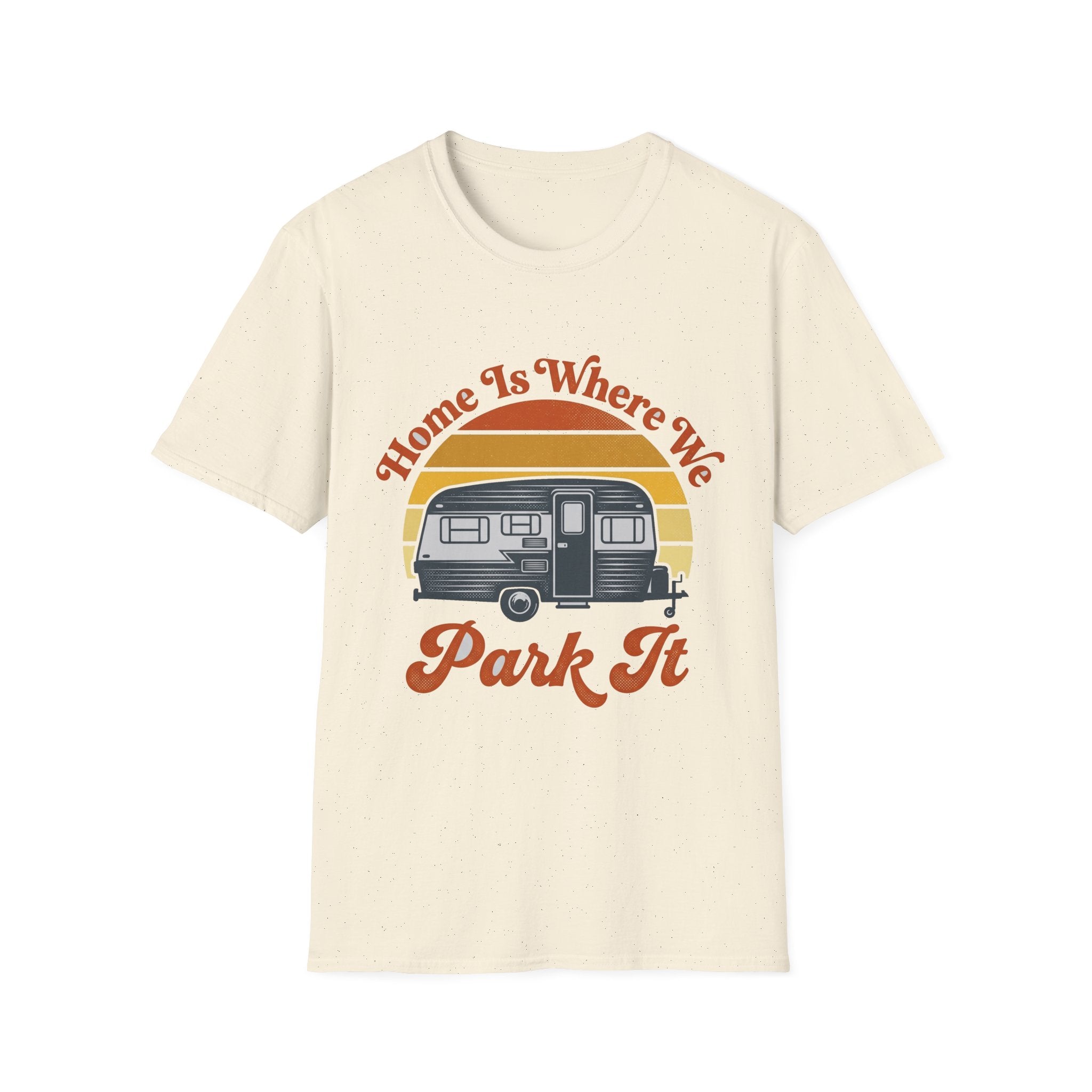 Home Is Where We Park It Sunset Stripe T-Shirt
