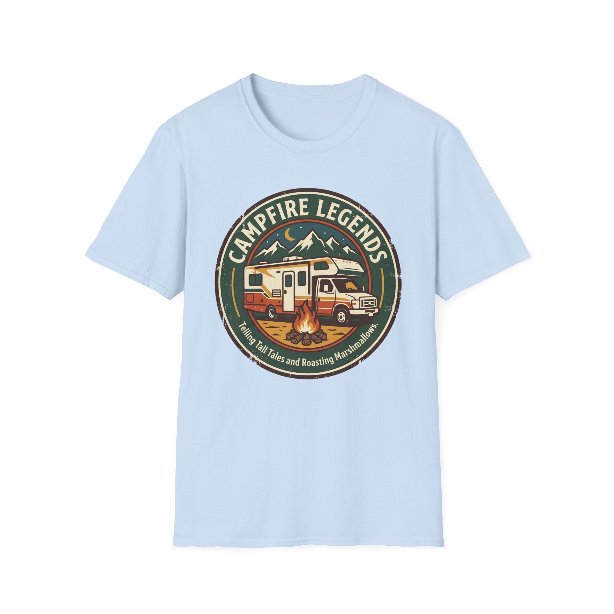Campfire Legends Telling Tall Tales and Roasting Marshmellows T-Shirt