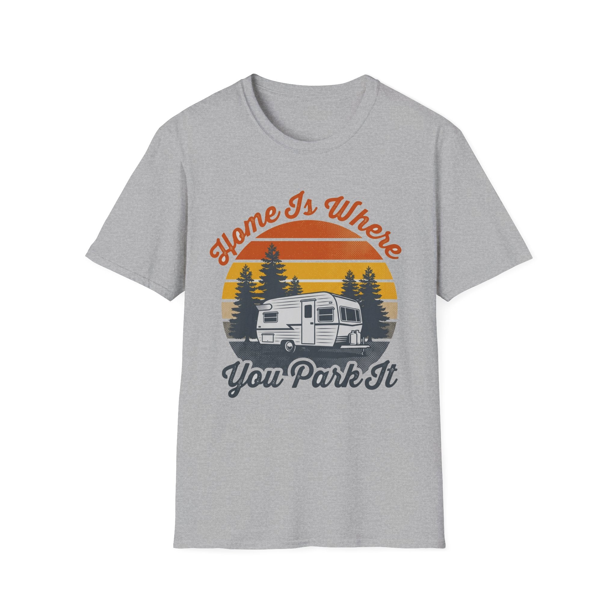 Home Is Where You Park It Retro Camper T-Shirt