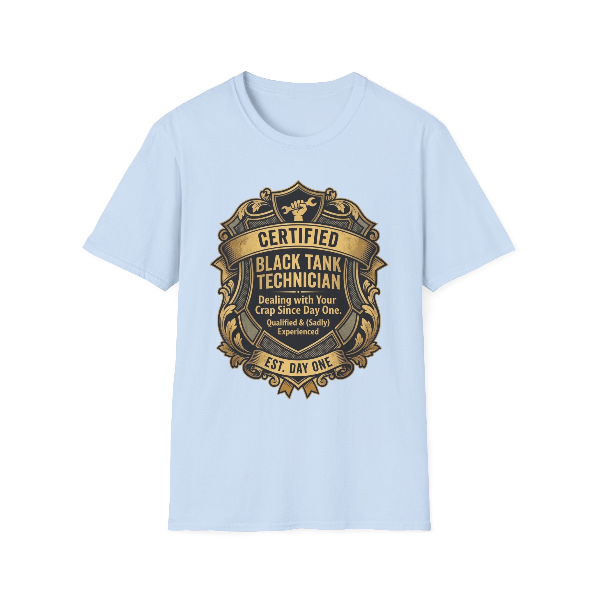 Certified Black Tank Technician T-Shirt