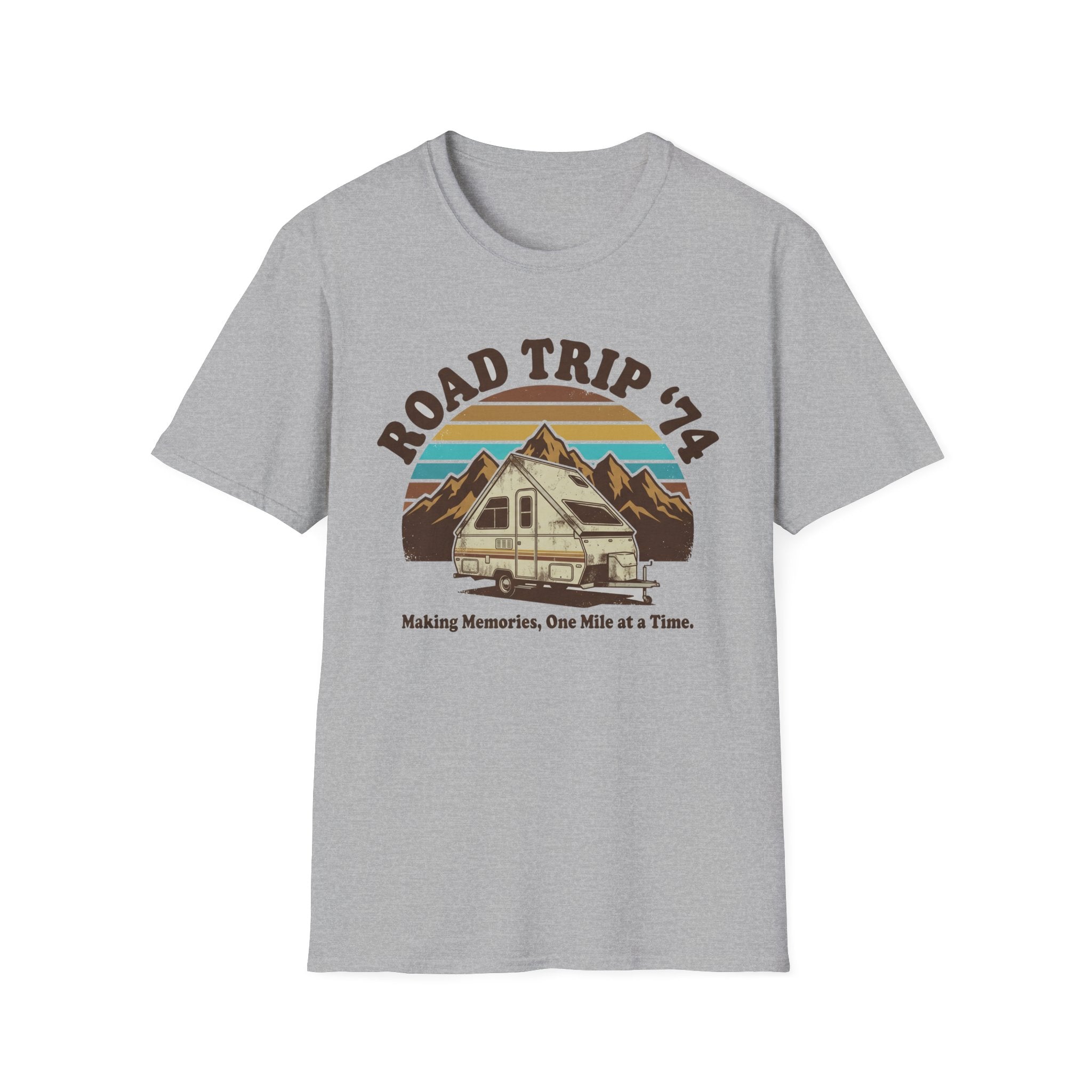 Road Trip 74 Making Memories One Mile at a Time T-Shirt