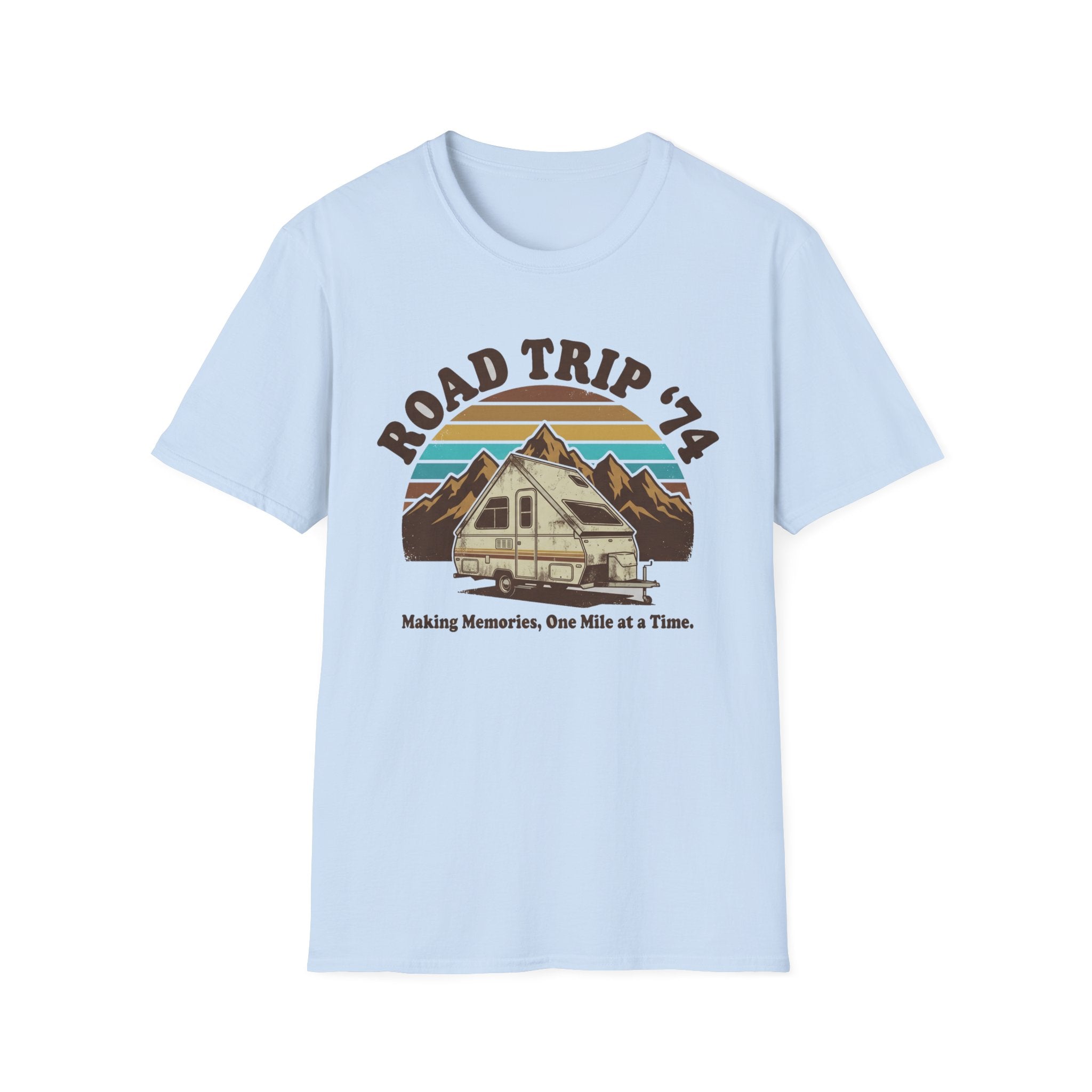Road Trip 74 Making Memories One Mile at a Time T-Shirt