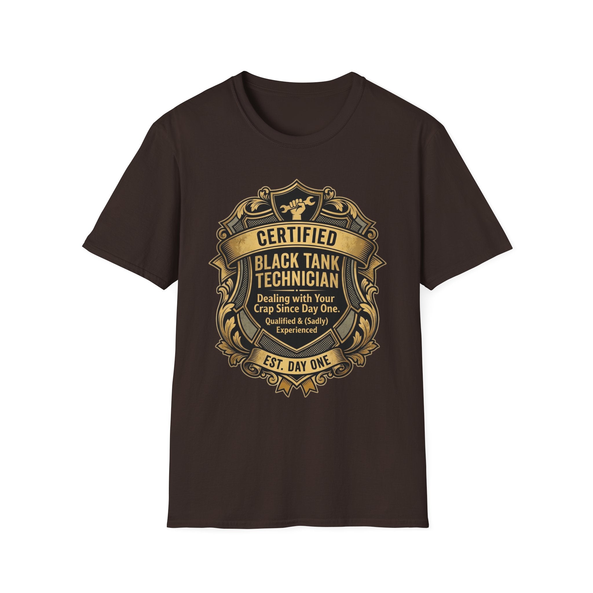Certified Black Tank Technician T-Shirt
