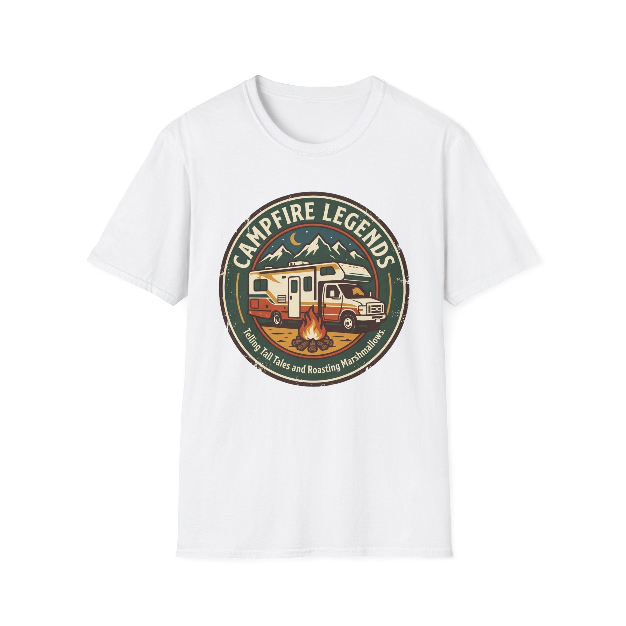 Campfire Legends Telling Tall Tales and Roasting Marshmellows T-Shirt