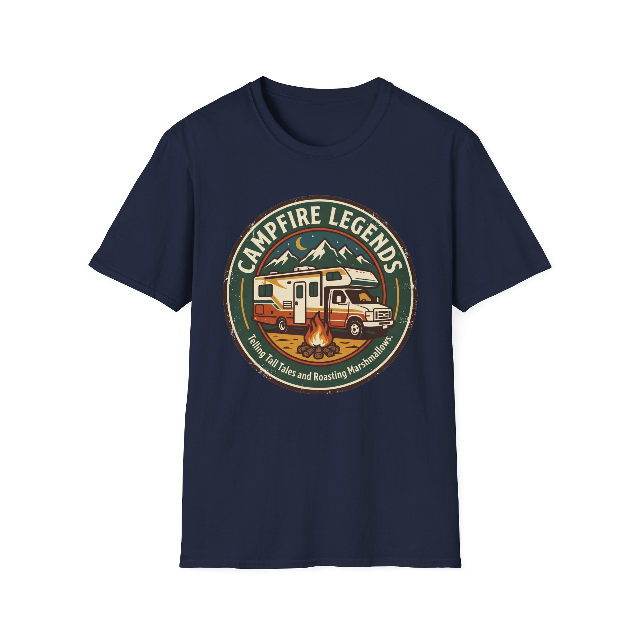 Campfire Legends Telling Tall Tales and Roasting Marshmellows T-Shirt